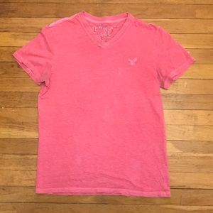 American Eagle men’s pink t shirt